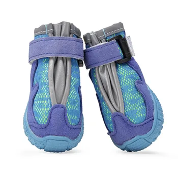 

Reflective Pet Dog Sports Hiking Shoes Non-slip Large Dog Boots Breathable Mesh Pet Shoes For Labrador Satsuma