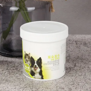 

100PCS/Set Pets Dogs Cats Cleaning Portable Pets Ear Cleaner Gromming Wipes for Dogs Stop Itching Gentle Cleaning Keep Hygiene