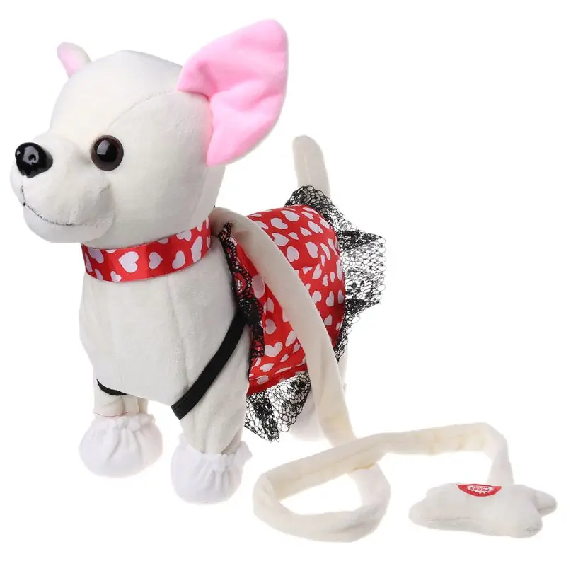 Электронный Питомец робот собака молния прогулки пение интерактивная игрушка с сумкой для детей подарки на день рождения 634F