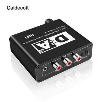 

Caldecott Digital to Analog Audio Adapter Converter DAC Optical Toslink Coaxial Bi-directional Switch RCA 3.5mm Jack