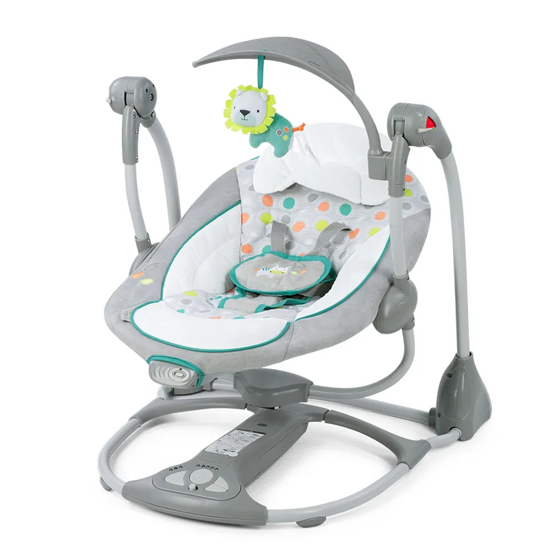 Cadeira de Balanço com Conforto Bebê Recém-nascido Multi-função Música Elétrica Balanço Dormir Conforto Berço Dobrável Shaker Almofada 9 conforto berço dobrável shaker cadeira de balanço com conforto almofada