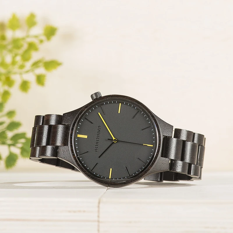 BOBO BIRD оригинальная брендовая с деревянной reloj hombre кварцевые наручные часы Простой стиль Cuatomized Прямая поставка Подарочная коробка дизайн