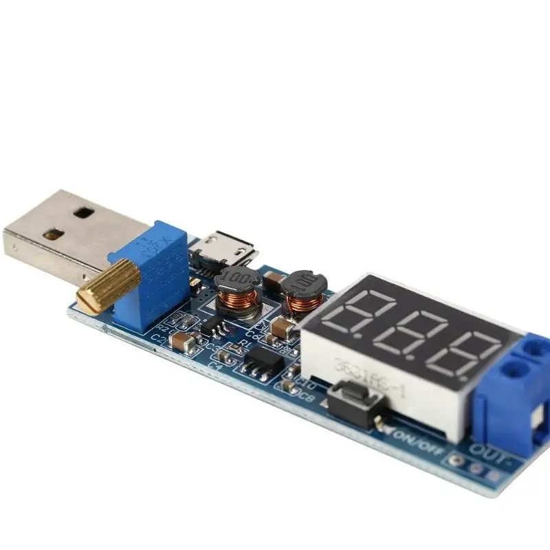 Повышающий блок питания 5 В 3 9 12 24 USB Регулируемый повышающий преобразователь