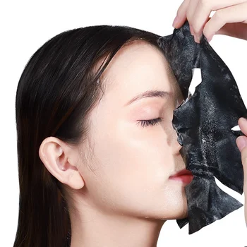 

Oxygen Bubble Sheet Mask Korean Cosmetic Moisturizing Bamboo Charcoal Black Face Mask Facial Whitening Skin Care