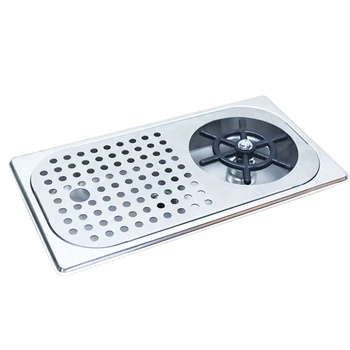 

ABSS-Glass Rinser Diameter 201 Stainless Steel Rinser for Beer Milk Tea Cup Washer Cleaner Glass Rinser for Hotel Bar