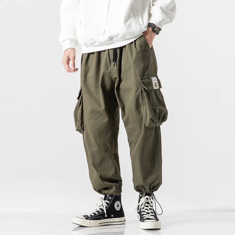 

2020 Spring Main Push Japanese-style Shadowless Wall Large Size Large Pocket Workwear Capri Pants M-5x Hk19