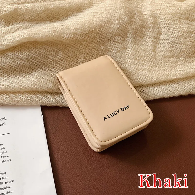 B Oeak модная губная помада сумка женская портативная косметичка с зеркалом мини сумка для женщин макияж Чехол женская помада чехол - Цвет: B
