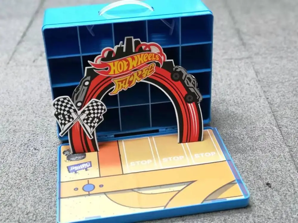 Ящик для хранения игрушечных автомобилей Hot Wheels 16 шт. многофункциональная