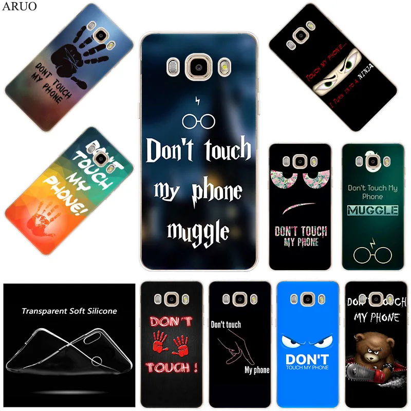Чехлы для телефонов Samsung J8 Case Dont Touch My Phone Для J7 J6 J5 Prime 2017 J4 Plus J3 2018 J2 Core Прозрачный
