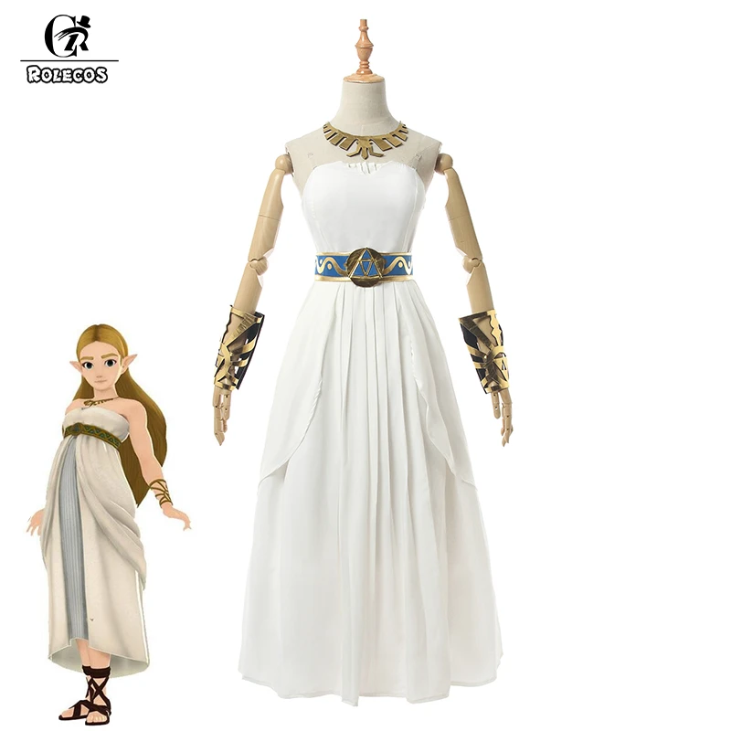 Zelda white dress cosplay Clearance