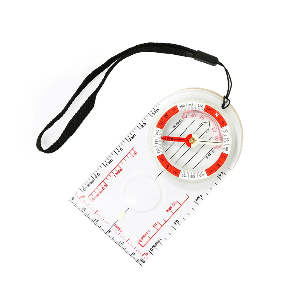 

Multifunction Map Compass Multi-function Camping Compass with Ruler Survival Travel Gadget for Outdoor Activities 1PC