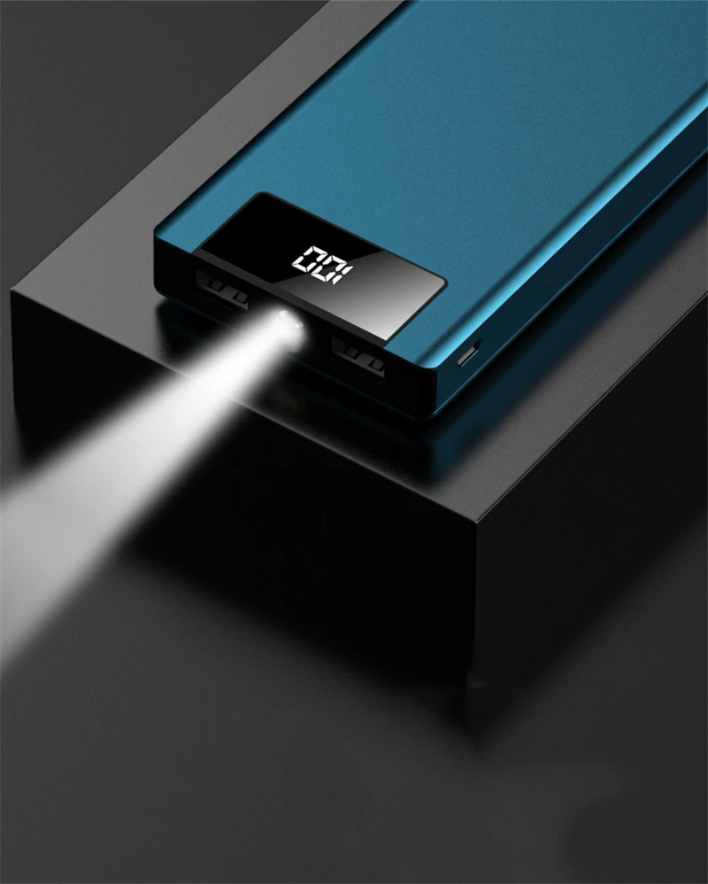 Power Bank для Xiaomi Mi iPhone Pover Bank 10000 мАч светодиодный портативное зарядное устройство с дисплеем Внешняя батарея Poverbank с подсветкой Быстрая зарядка