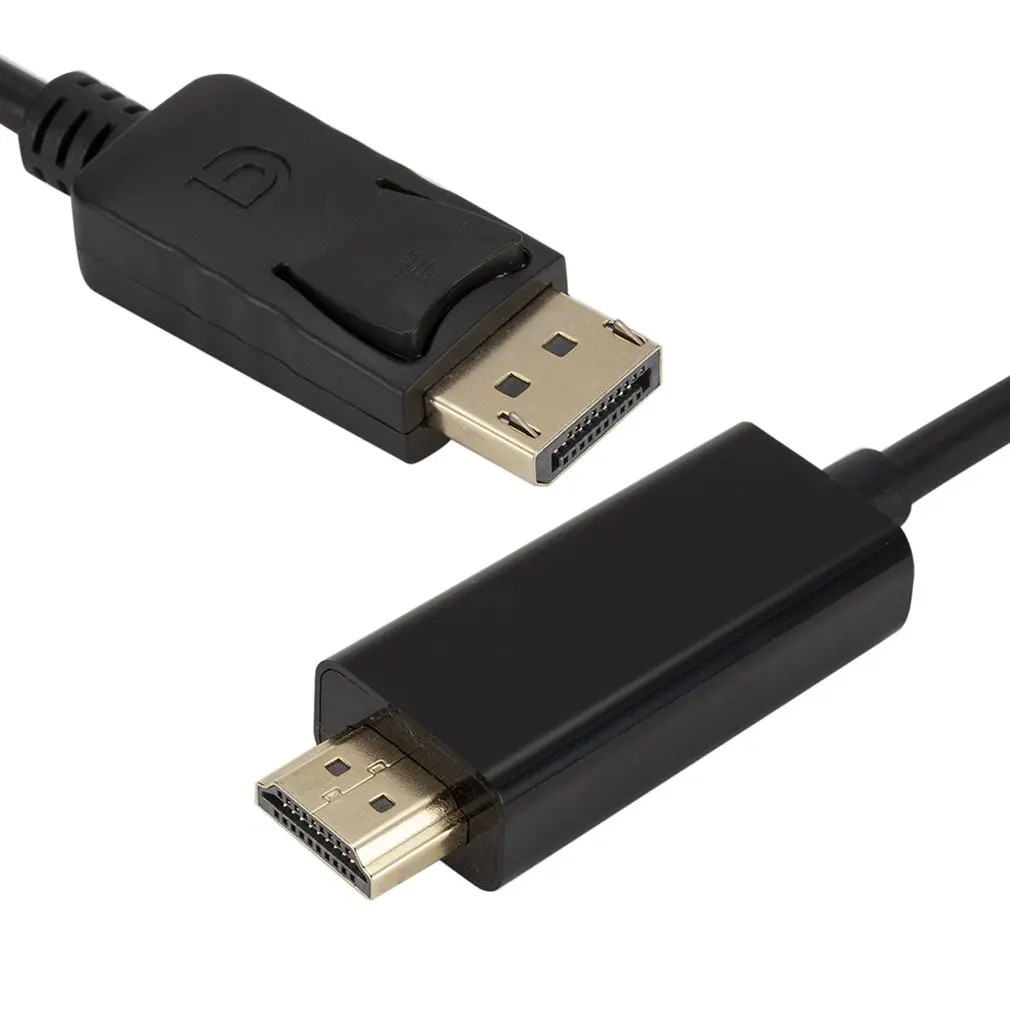 Сверхдлинный позолоченный кабель HDTV для ПК ноутбука DP HDMI 1080p 6 футов 1 8 м|Кабели HDMI|