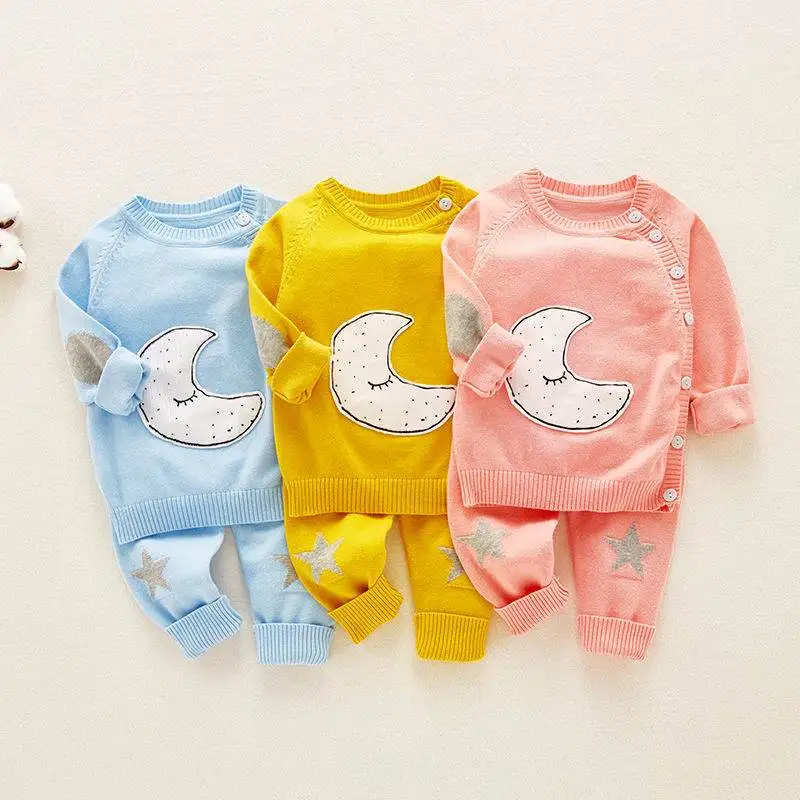 

spring and autumn sweater suit, newborn cardigan jacket, baby knitwear. 2