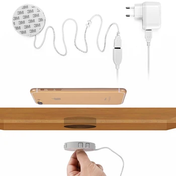 

QI Invisible Wireless Charger Table Charging Pad Furniture Table Embedded For IPhone11 Xiaomi Easy with Anti-skid Teeth F N