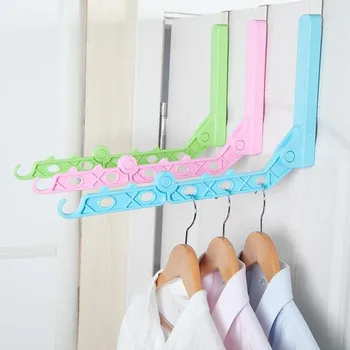 

1pc Indoor Perforation-free Foldable Clothes Drying Rod Home Organizer Long Wall Hook Multifunction Clothes Drying Rod