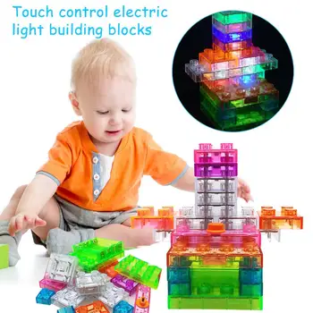 

19PCS Electric Energy Building Blocks Free Assembly Puzzle Assembling Toy with Touch Control Kid-Friendly Circuits Building Toys