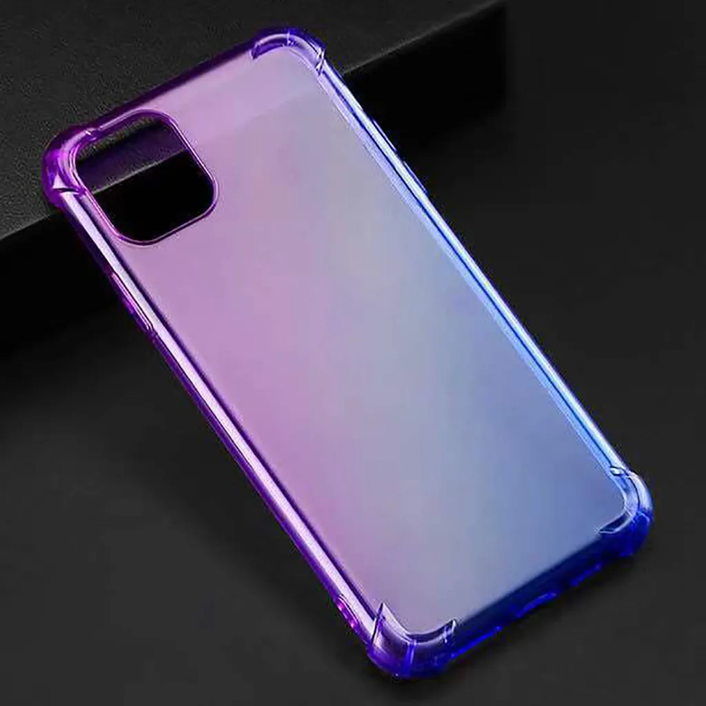 Mosunx для iPhone 11, 5,8 дюймов, ультратонкий градиентный водонепроницаемый защитный чехол с четырьмя углами для iPhone 11, 6,1 Pro, Max, 6,5 Дюймов