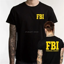 Federal Agent Bureau Of Survey FBI футболка для мужчин управление мужчин T агент секретной службы полиции забавные хлопковые футболки с круглым вырезом sbz5167
