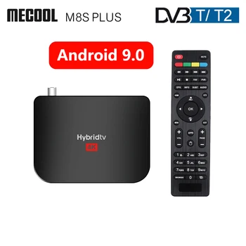 

MECOOL M8S PLUS DVB-T/T2 Smart TV BOX Android 9.0 Amlogic S905X2 2GB 16GB 4K HD Media Player 2.4G WiFi Hybridtv Set Top Box