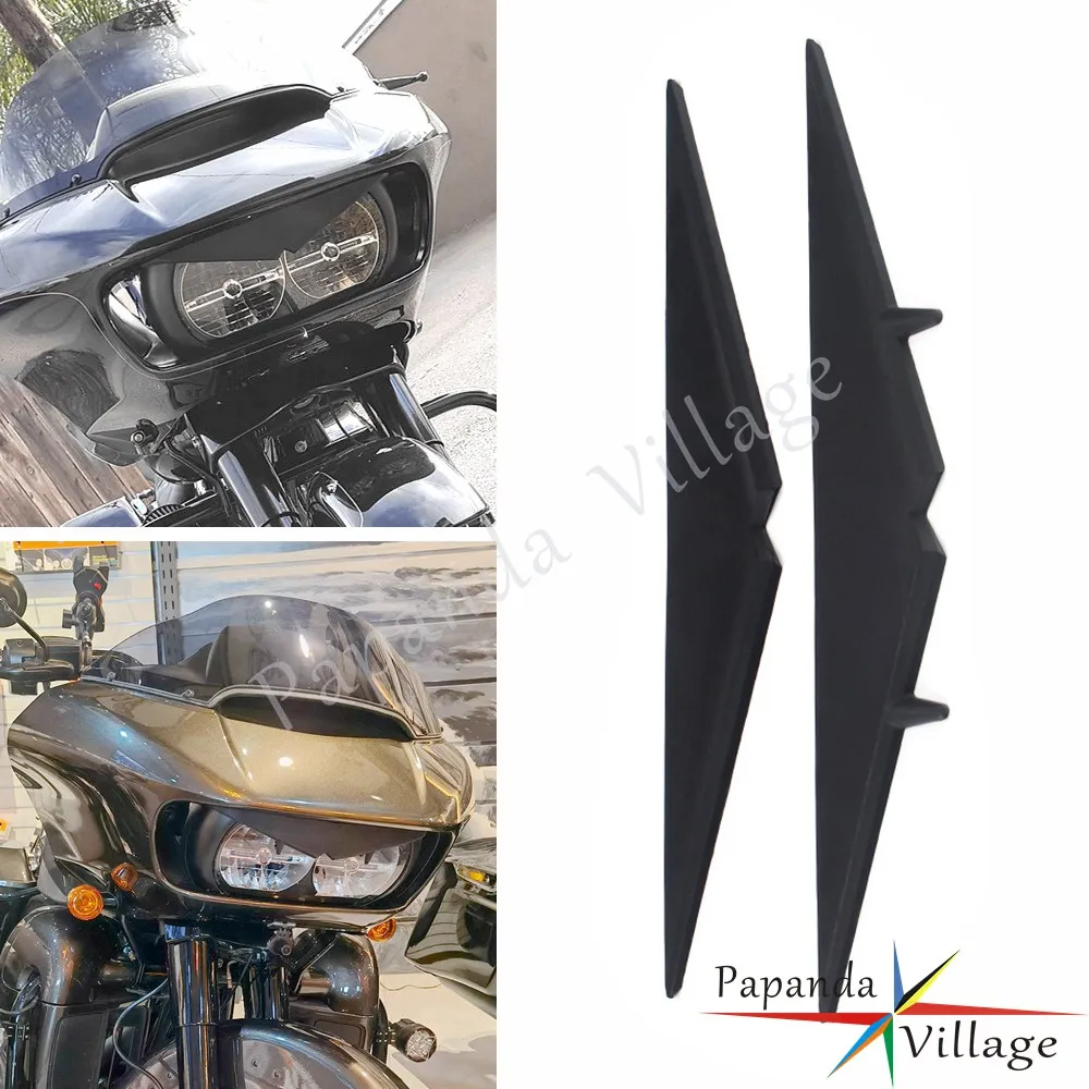 

Для Harley Road Glide Ultra Special 2015-up перевернутый треугольный налобный фонарь для бровей веко отделка наконечник летучая мышь брови козырек украшение акцент