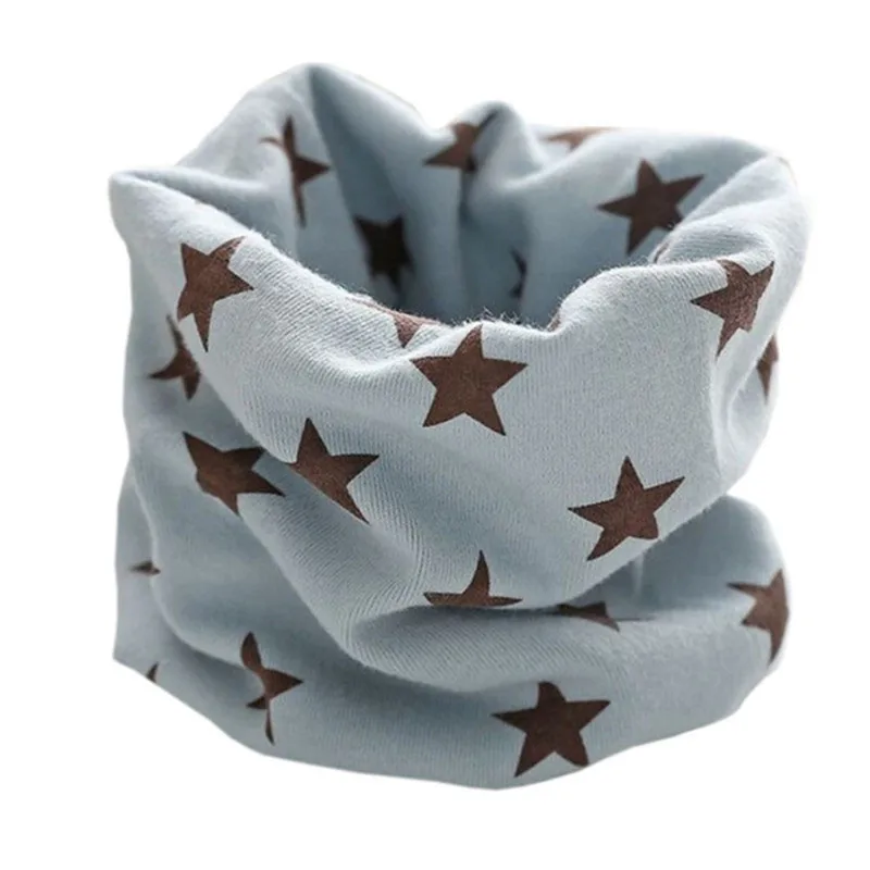 new star blue Осенне-зимний детский шарф, хлопковый шарф для малышей, Детские шарфы с кольцом, воротничок для мальчиков и девочек, волшебный шейный платок, весенний Детский шарф - Цвет: new star blue