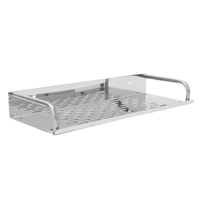 

1PC Stainless Steel Kitchen Bathroom Shelf Wall-Mounted Storage Rack Single Layer 50cm