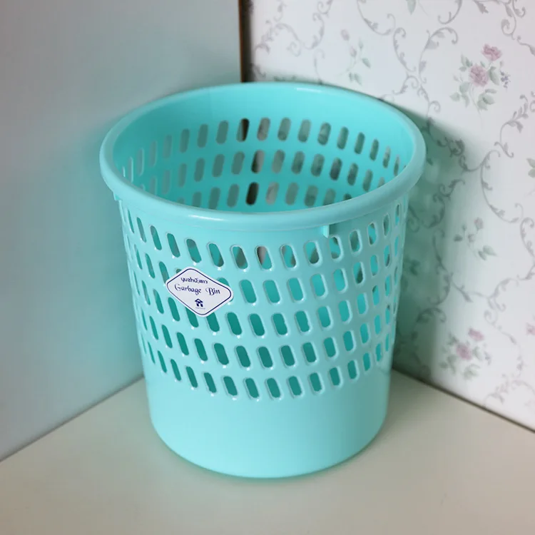 Manufacturers Supply Office Wastepaper Basket Household Necessities Hollow out Garbage Can Household PP Plastic Circle Toilet Pa