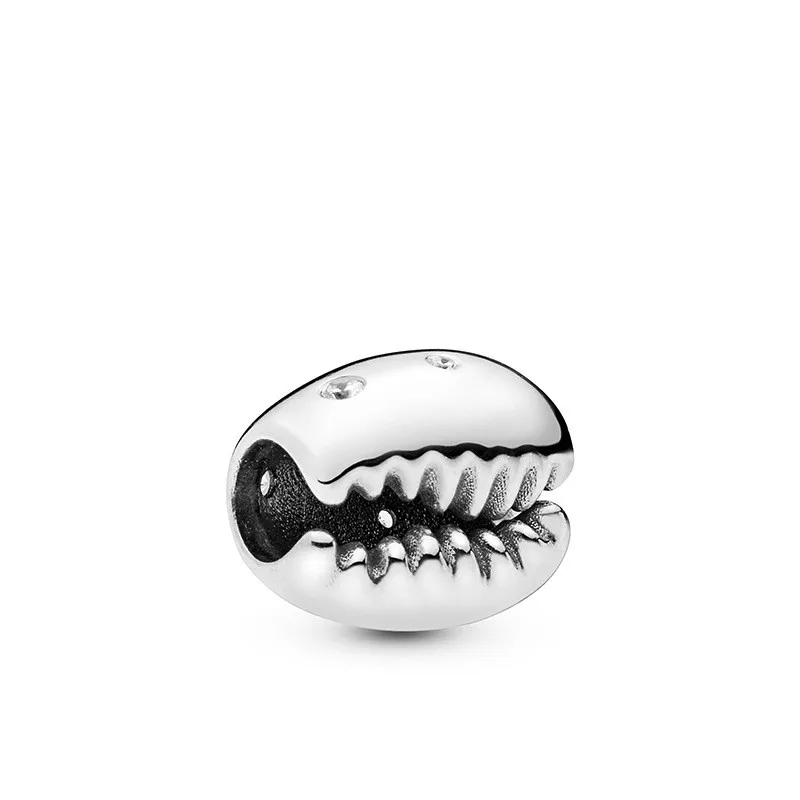 5PCS-Bijoux-Antique-Silver-Color-Charm-Crystal-Coffee-Beans-Shell-Shape-Bead-For-Jewelry-Making-Fit