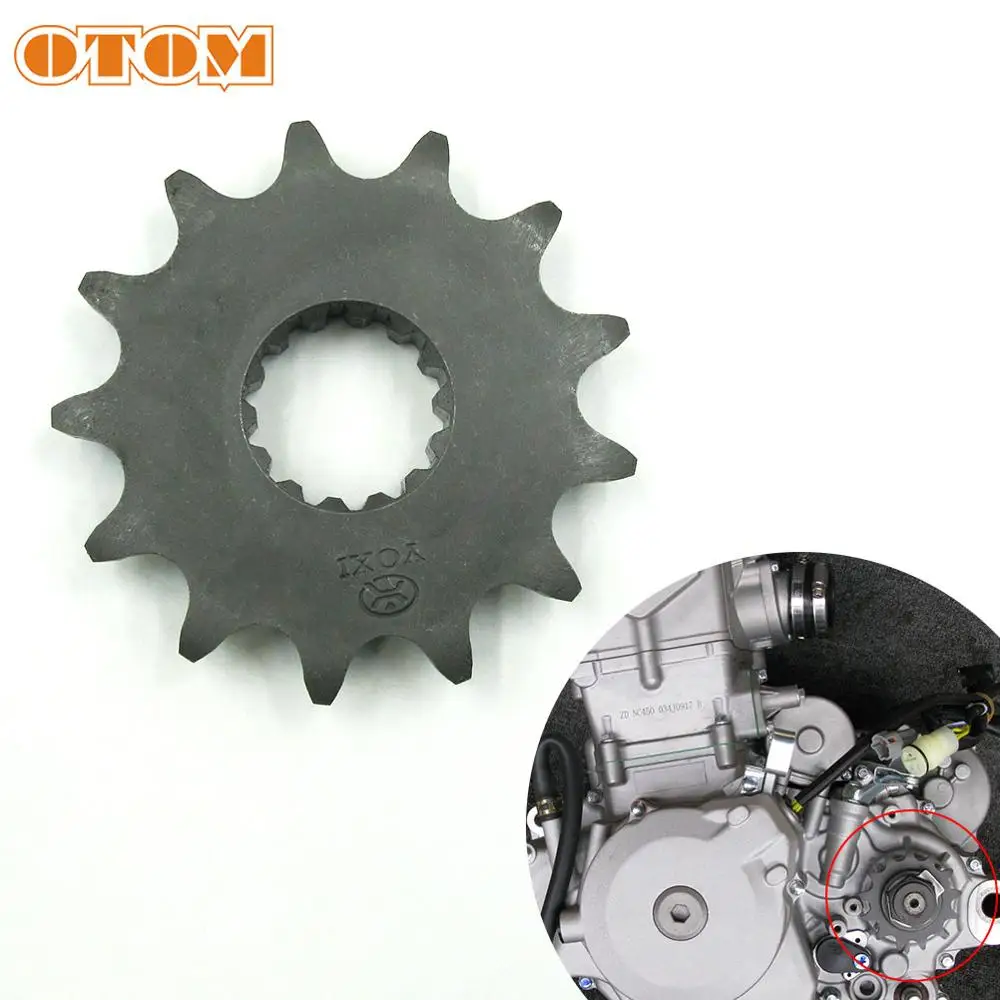 Звездочка для мотоцикла OTOM NC450 маленькая с 13 зубцами передняя 520 530 двигателя ZONGSHEN 450CC|Звездочка цепи| |