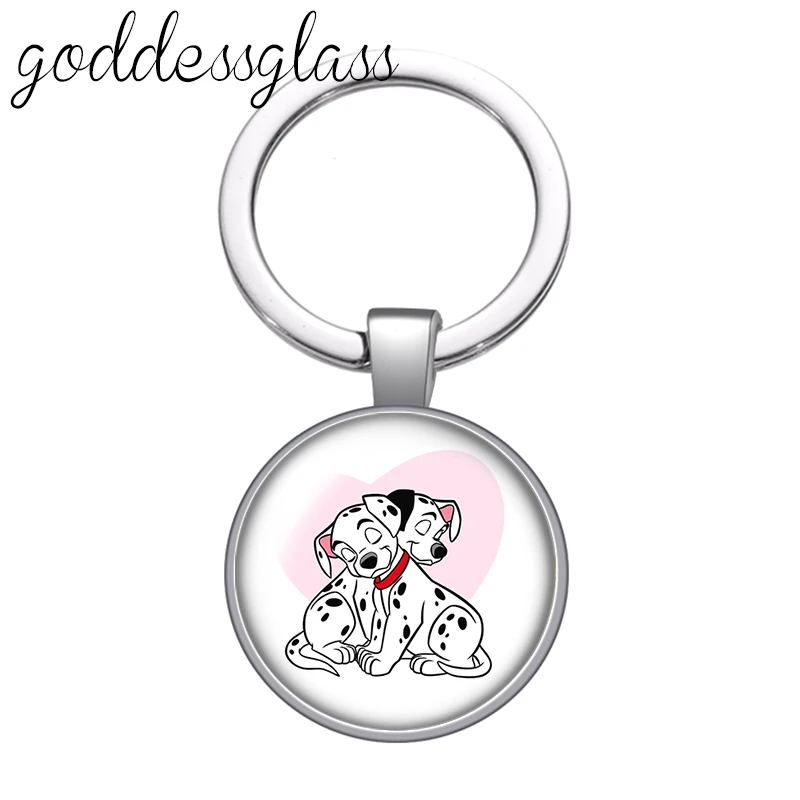 pskaufmanfootwear Dalmatian Print Ball Chain Keyring