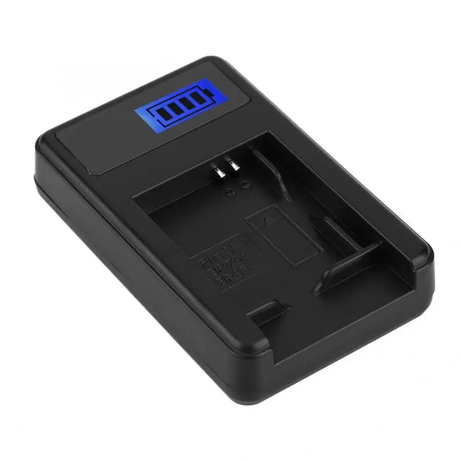 New BP-70A Camera Rechargeable Lithium Ion Battery Charger USB Single Fast Charging with LCD Display