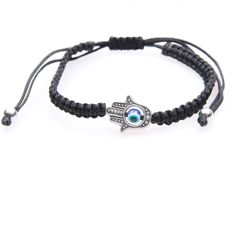 

Lucky String Charm Bracelet Fatima Turkish Evil Eye Handmade Bracelet For Women Men Kid Adjustable Braided Rope Amulet Jewelry