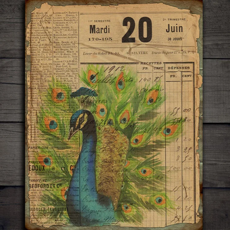 Peacock Plant Handmade Paper 4Sheets DIY Scrapbook Travel Diary Background Material scrapbook paper scrapbooking material scrapbook materials handmade craft paper diy craft materials handmade paper scrapbooking paper