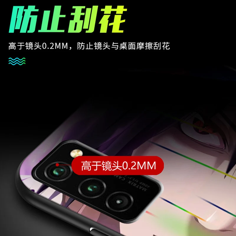 Aurora Venom Luxury Luminous Glass Case For huawei Honor View V30 Pro 20 10i 20i PLAY3 dazzle Cover For Honor 7X 8X 9A 8A Cases