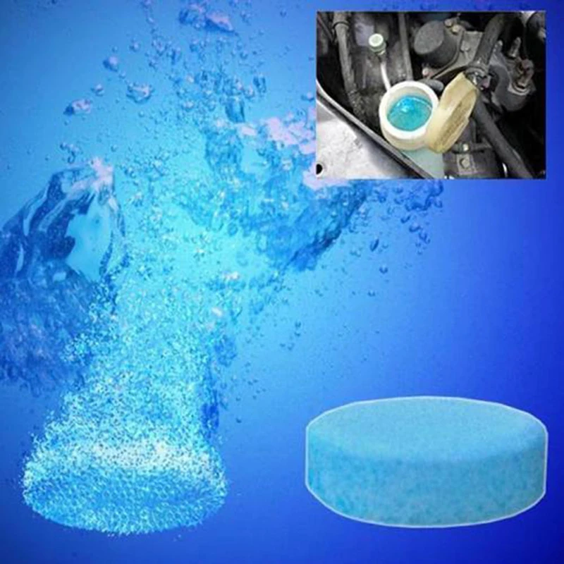 10pcs/pack Auto Car Windshield Glass Wash Cleaning Concentrated Effervescent Tablets Cleaner Fluid Car Solid Cleaner