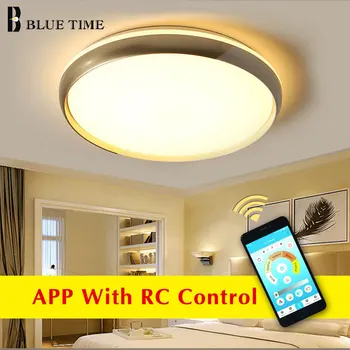 

Round Modern Led Chandelier Home Living room Bedroom Dining room D47cm Acrylic Ceiling Chandelier Lighting Lampara deco techo