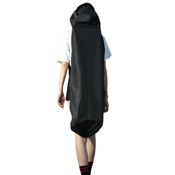 

Practical Storage Skateboard Bag Oxford Cloth Waterproof Accessories Black Outdoor Thickened Longboard Backpack Single Shoulder