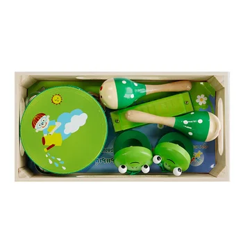 

6PCS Baby Toy Musical Instrument Kit Infants Wooden instruments Set Kids Early Education Music Kit for Boy Gifts music game