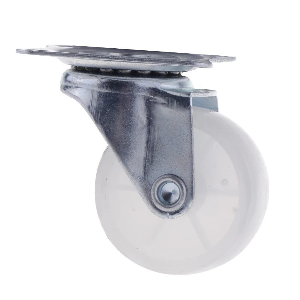 

1 Pack 1.5'' Swivel Caster Nylon Wheels Top Plate Bearing Heavy Duty