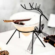 Креативный бокал для коктейлей с железной рамой с олененком, бессвинцовый мартини, Молекулярный бокал для вина, бар, Клубные вечерние стаканы, посуда для напитков, vgoods de vidrio 160