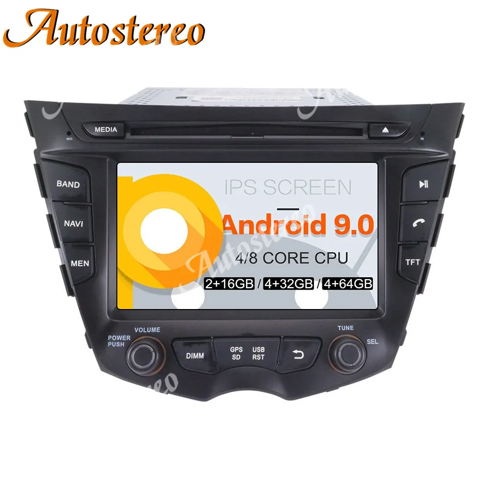 Android 9.0 64+4 Car DVD Player For HYUNDAI Veloster 2011-2016 Car GPS Navigation radio Multimedia Player tape recorder Headunit