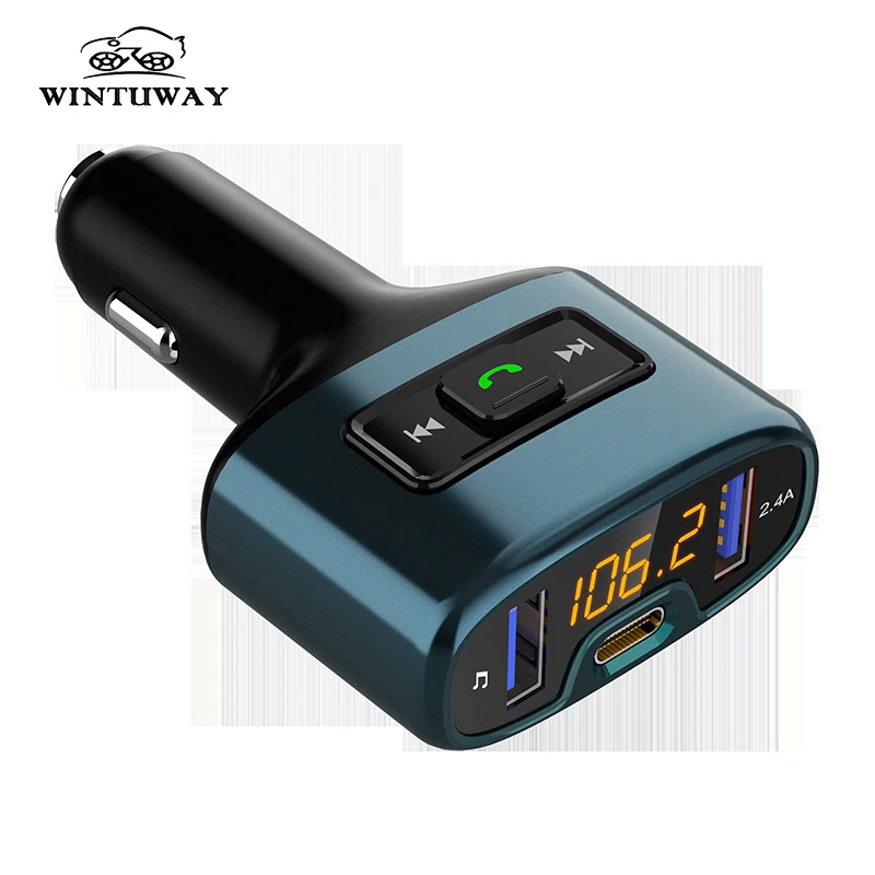 Fm-передатчик Bluetooth автомобильный комплект беспроводной радио адаптер fm-модулятор громкой связи Музыка Mp3 Usb плеер аудио для смартфона