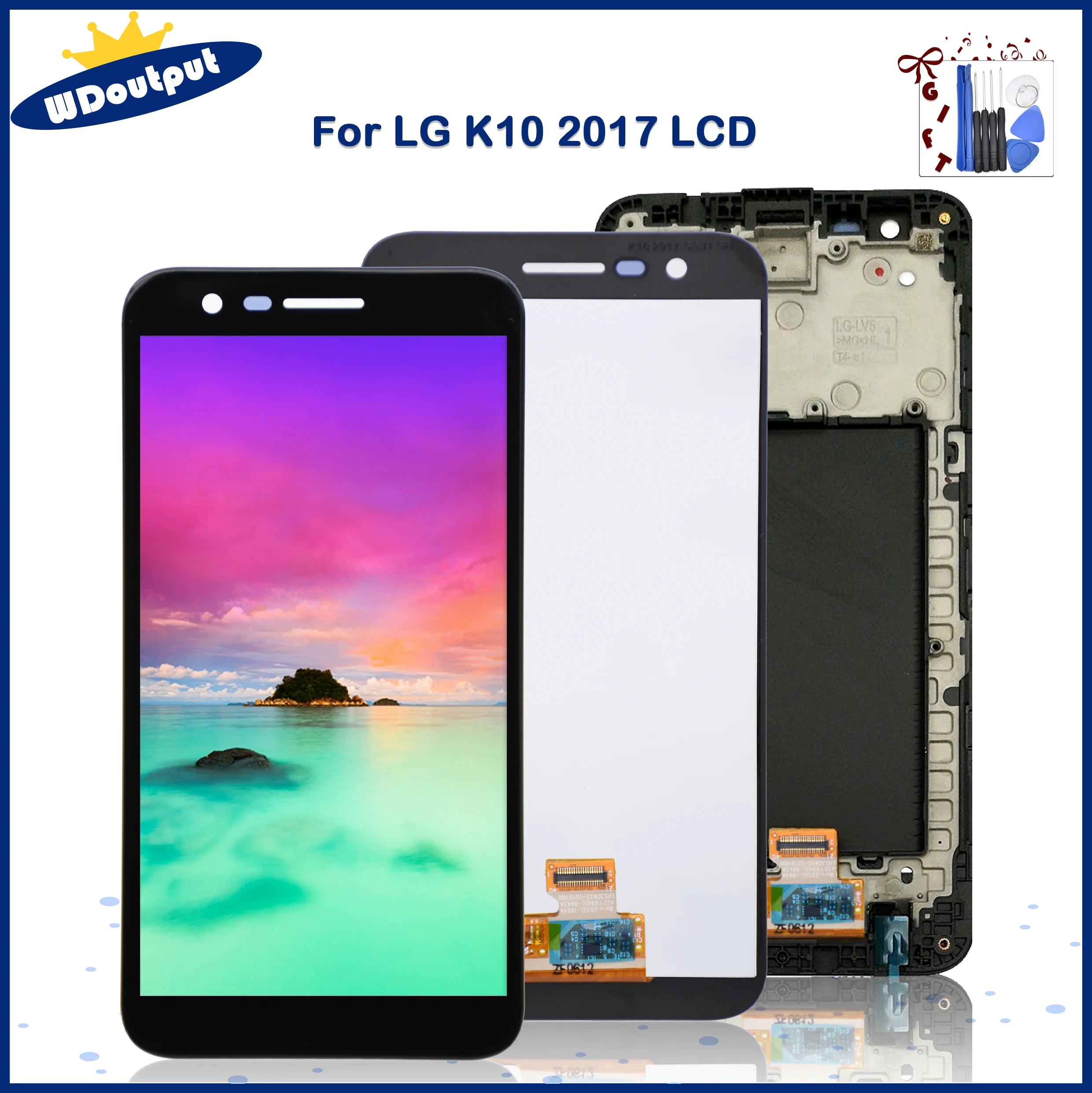 

5.3"Original For LG K10 2017 LCD Display Touch Screen Digitizer Assembly Replacement For LG K10 2017 M250 M250N M250M M250DS
