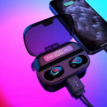 

Private model digital wireless Bluetooth headset call Mini headset with mobile power supply