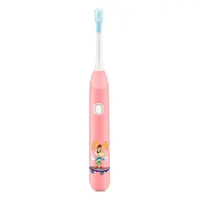 Детские звуковые электрические зубные щетки мягкая щетина уход за полостью рта Зуб Щетка USB перезаряжаемая обновленная для детей