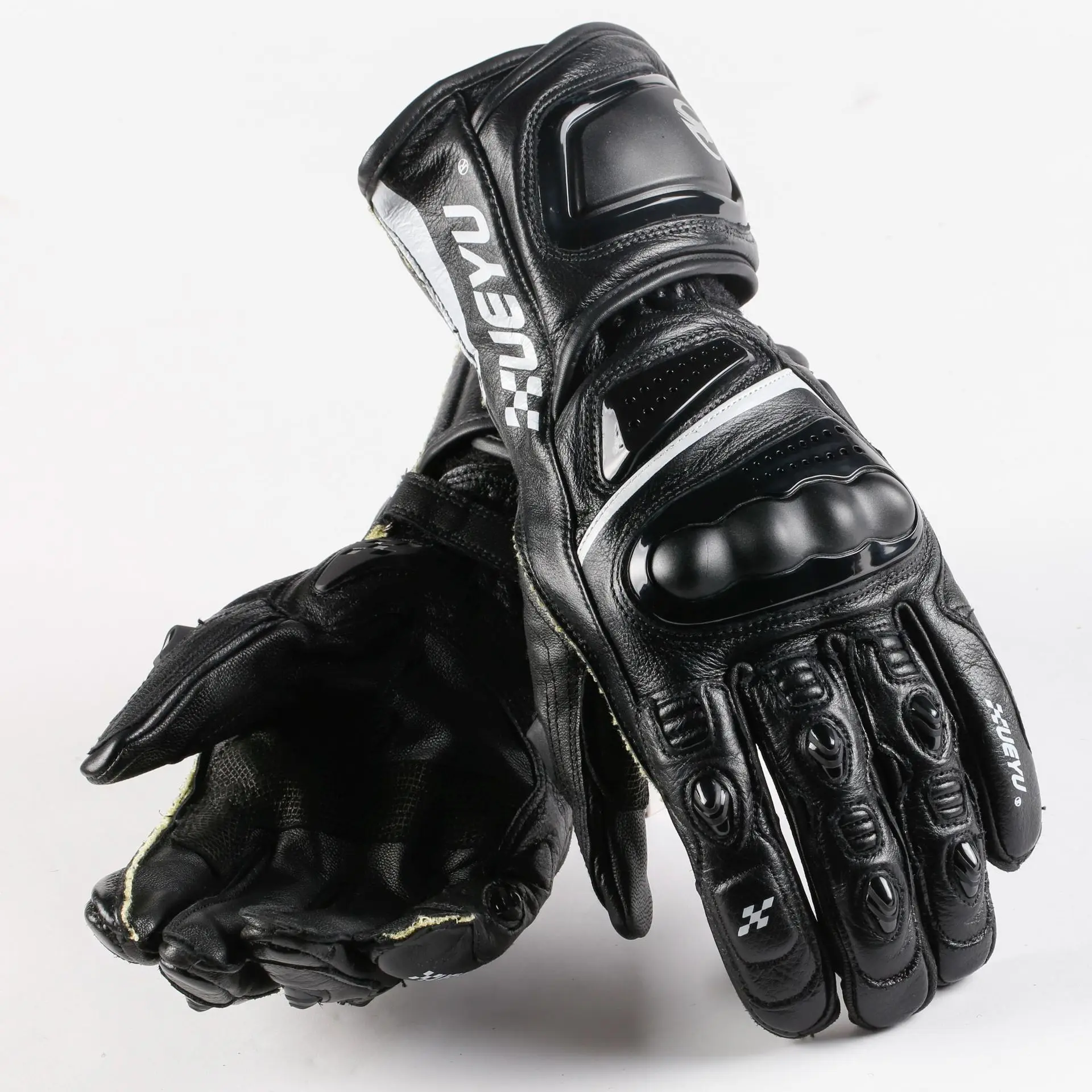 

Motorcycle Gloves Genuine Leather Full Finger Moto Luvas Motocross Motorbike Guantes Moto Racing Gloves