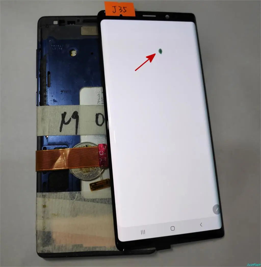 Для samsung Galaxy Note 9 N960 N960F N960D N960DS дефект ЖК-дисплей кодирующий преобразователь сенсорного экрана в сборе 6," Note9 - Цвет: J35