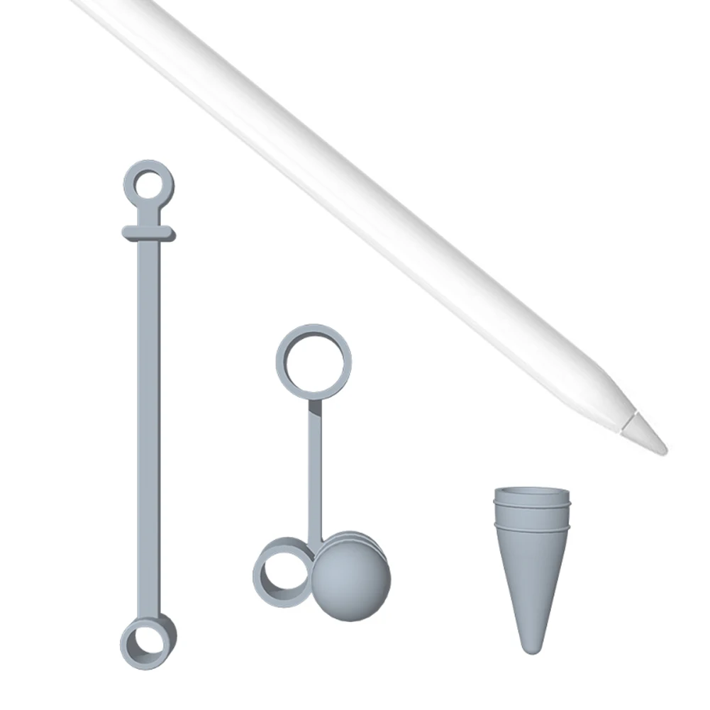 3 шт. силиконовый Топ для Apple Pencil cap Держатель наконечник крышка кабель адаптер