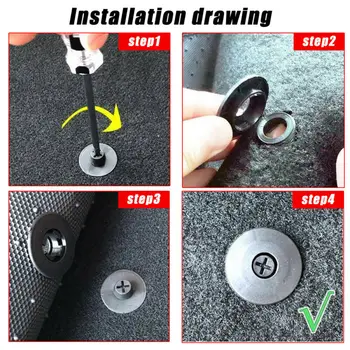 

20pcs Floor Mat Clips Car Fixing Grips Clamps Floor Sleeves Premium Durable